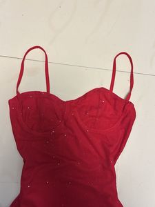 Sparkly Red Mini Dress💋