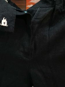 Korean Linen Black Trousers