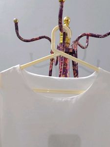 Chic off White Bell Sleeve Tunic