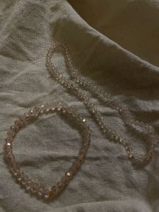 Delicate Beaded Necklace &amp; Bracelet Set