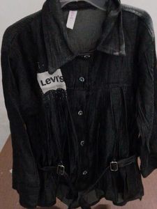 Levi's Black Denim Top