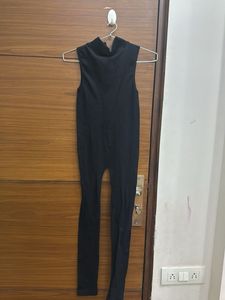 Black Sleeveless Jumpsuit