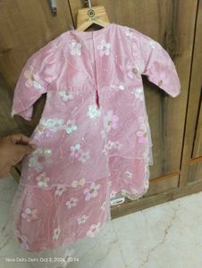 Black Comfortable jeans and baby girl dress