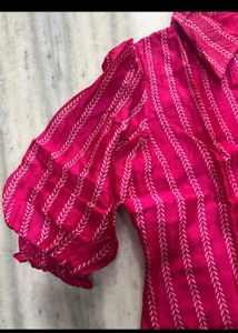Pink Chanderi Shirt