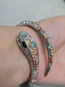 Sparkling Snake Bangle Bracelet