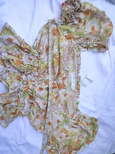ASTR the Label Jayala Floral Puff Sleeve Top