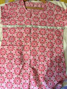 Pink Patterned Tunic Top