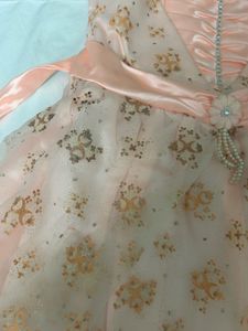Peach Party Floral Dress