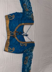 Blue Embroidered Blouse