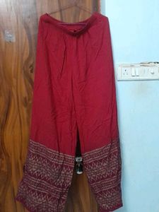 Maroon Palazzo Pants