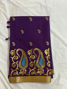 Brand New Purple Saree