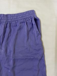 Purple Wide Leg Pants