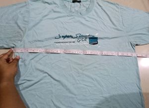 Cyan Color T Shirt Men✅