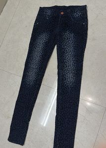 Animal Print Skinny Jeans