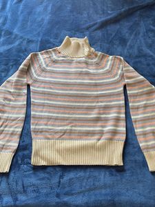 Striped Turtleneck Sweater