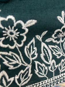 100% cotton chikan work full flare 2pc set