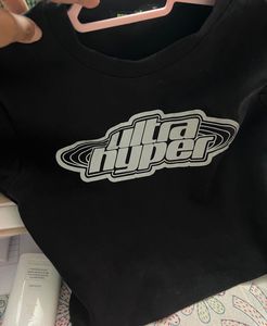 BURGER BAE ROUND NECK CROP BABY TEE
