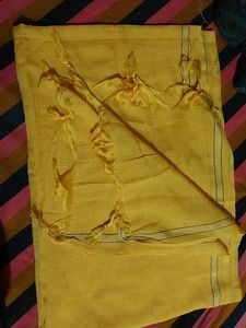Yellow Handloom Duppatta Lightweight