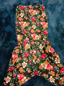 floral solid jumpsuit