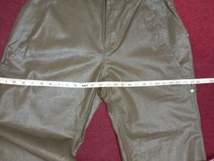 CLOP leather look Wide Leg Pants