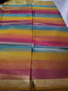 Beautiful Multicolored Saree with Blouse