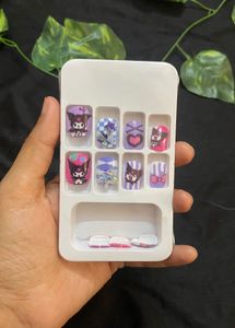 Kuromi Nail Extensions