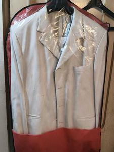 Classic Men's White 2 Pc Suit Set (with cover)