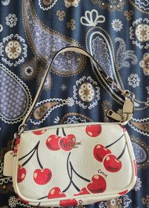 Coach Cherry Print Wristlet