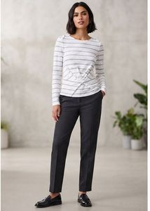 Chic Striped Twist-Front Top
