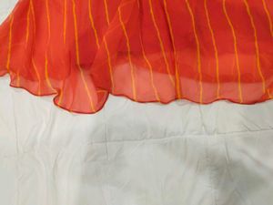 Lehraya Vibrant Orange Lehanga