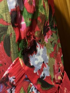 Floral Wrap Midi Dress