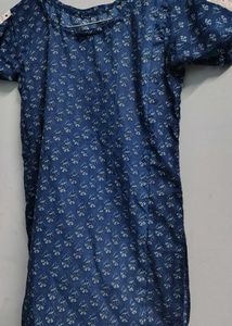 neavy blue short kurti like new girls teenage
