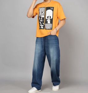 Wide Leg Blue Denim Jeans