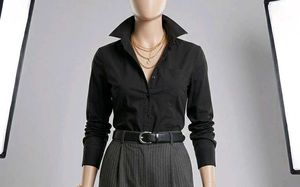 Classic Black Button-Down Shirt