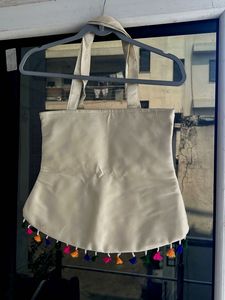 Boho Embroidered Tote Bag