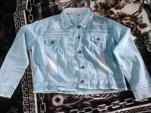 Light Blue Denim Jacket Size XL