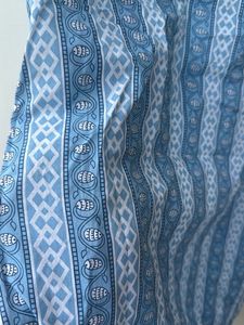 Blue Printed Maxi Dress