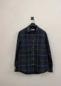 Men's Plaid Button-Up Shirt