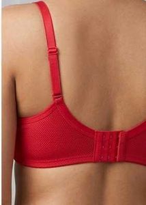Red Cotton Bra