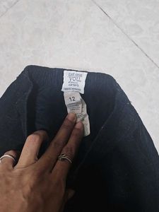 Black Wide-Leg Trousers
