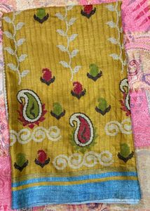 Poly Silk Jute Color Saree