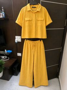 Yellow Shirt Co-ord Set - Stylish &amp; Comfy