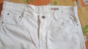 Classic White Denim Jeans
