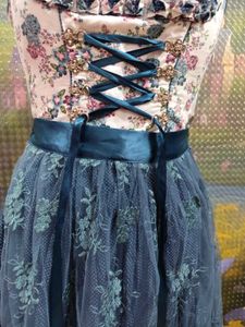 Floral Germanic Drindl dress