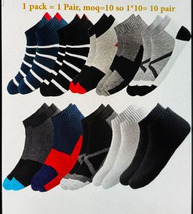 Men's Assorted Ankle Socks - Pack of 10 Pairs