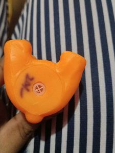 Cute Orange Teddy Bear Keychain