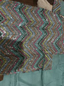 Beautiful Kurti And Divider Customized