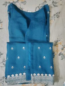 Elegant Teal Kurta Set || Festive wear