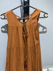 Flowy Tiered Orange Summer Dress