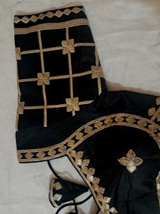 Elegant Black Embroidered Blouse